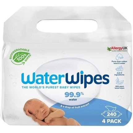 Waterwipes 4 X 60 Wipes - Waterwipes