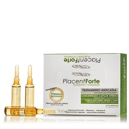 Sesiomworld Placentforte Placenta And Vitamin Ampoules Against Hair Loss 36