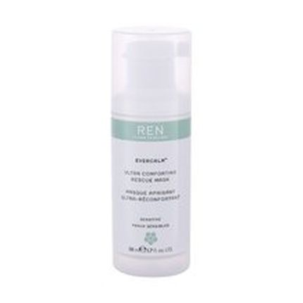 Ren Clean Skincare Evercalm Ultra Comforting Rescue Mask 50Ml Moisturizing Cream Mask For Sensitive Skin