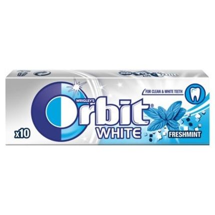 Orbit White Freshmint Chewing Gum 10 Pieces 14G
