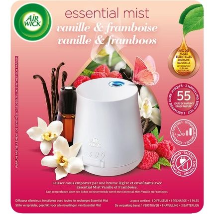 Airwick Essential Mist Fragrance Dispenser Vanilla And Raspberry