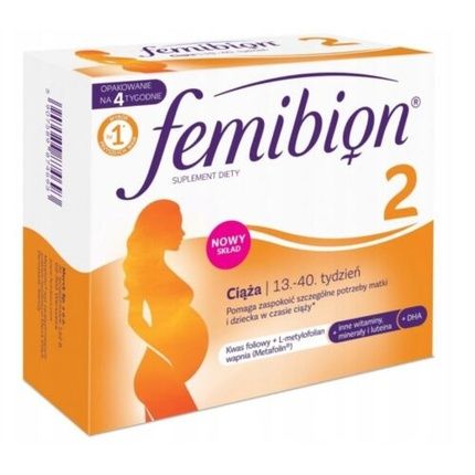 Femibion Natal 2 Pregnancy 28 Tablets + 28 Capsules For 4 Weeks Folic Acid - Image 3