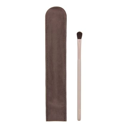 Delilah Precision Eyeshadow Brush For Cream And Powder - Vegan Makeup Tool For Blending And Contouring - Wooden Handle - Synthetic Fibre - Cruelty Free - 1 Pc