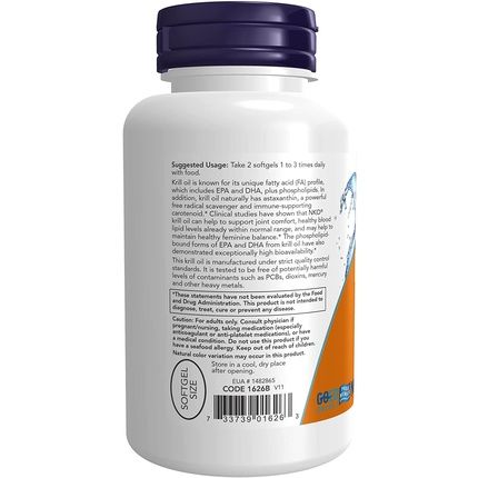 Now Foods Neptune Krill Oil 500Mg, 120 Softgels - Image 3