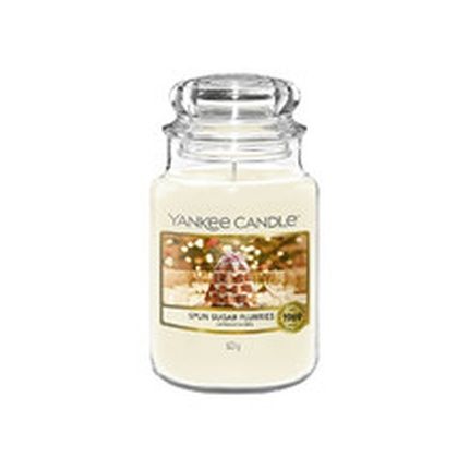 Yankee Candle Scented Candle | Spun Sugar Flurries Large Scented Jar Candle | Snow