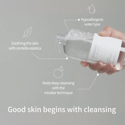 Mixsoon Centella Cleansing Water 10.14 Fl Oz 300Ml Face Cleanser For Sensitive Skin Centella Asiatica Aloe Vera - Image 3