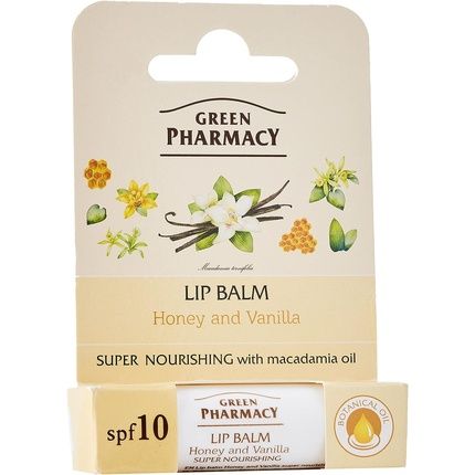 Elfa Pharm Green Pharmacy بلسم مغذي مكثف للشفاه بالعسل والفانيليا SPF 10 5 مل