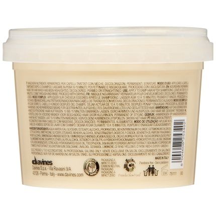 Davines Nounou Hair Mask Nourishing And Repairing Treatment For Bleached Permed Or Relaxed Hair 2.5 Fl Oz - Image 4