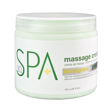 Bcl Spa 16 Oz Massage Cream Lemongrass Green Tea