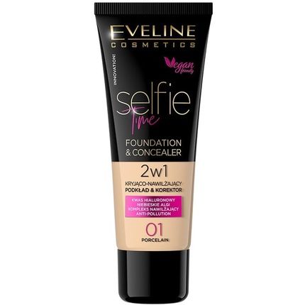 Eveline Cosmetics Selfie Time Covering And Moisturizing Foundation And Concealer