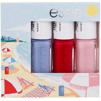 مجموعة هدايا عشاء Essie Summer Mini Trio على شاطئ البحر