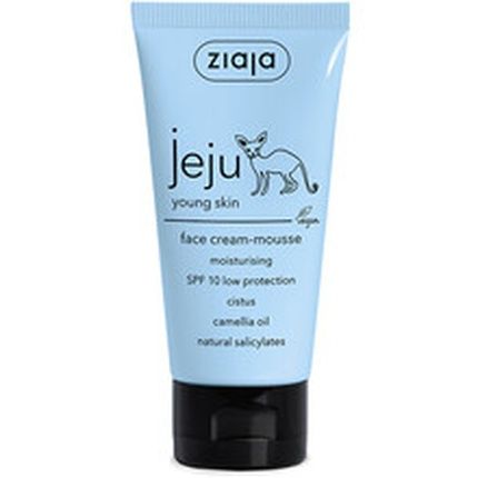 Ziaja Jeju Young Skin Moisturising Face Cream Mousse With Spf10 50Ml
