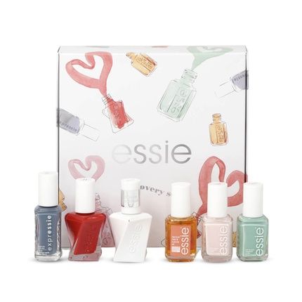 Essie Discovery Set Nail Enamel - Vegan Glossy Shine Finish With 99 Mint Candy Apple, Expressie Air Dry, Gel Couture Rock The Runway, And Ballet Slippers - 135 Ml Each