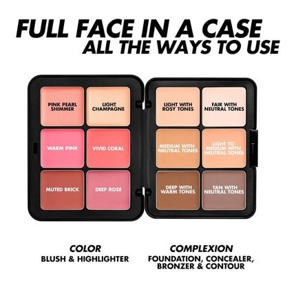 Hd Skin Face Essentials Palette With Highlighters Light To Medium Harmony 1 By Make Up For Ever For Women Face Cheek