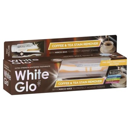 White Glo Extra Strength Whitening Toothpaste For Coffee & Tea Drinkers 150G