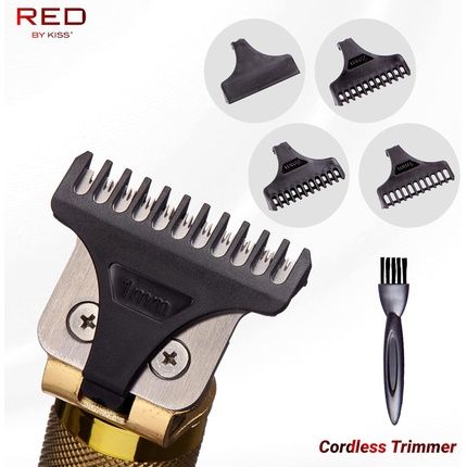 Red By Kiss Hair Trimmer For Men Precision Blade Cordless Trimmer Men'S Grooming Kit - Image 3