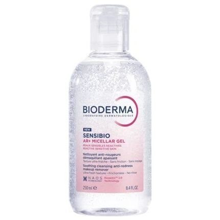 Bioderma Sensibio Ar Soothing Micellar Gel For Sensitive Skin 250Ml - Reduces Redness And Cleanses