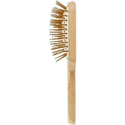 T4B Ilu Bamboom Detangling Eco Friendly Bamboo Hairbrush Ocean Breeze Rectangular Mini