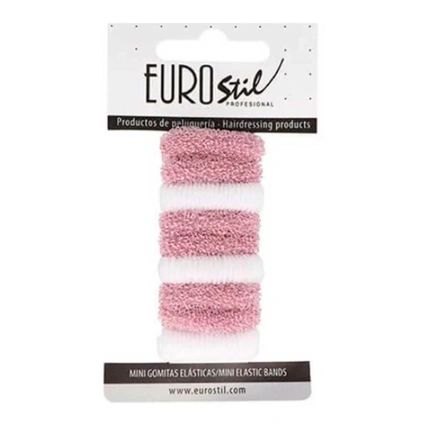 Eurostil Hair Accessories: Hair Ties, Mini Pink, White