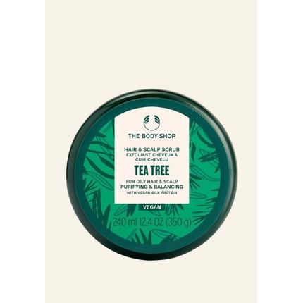 The Body Shop Tea Tree Purifying & Balancing Hair & Scalp Scrub With Vegan Silk Protein 240Ml
