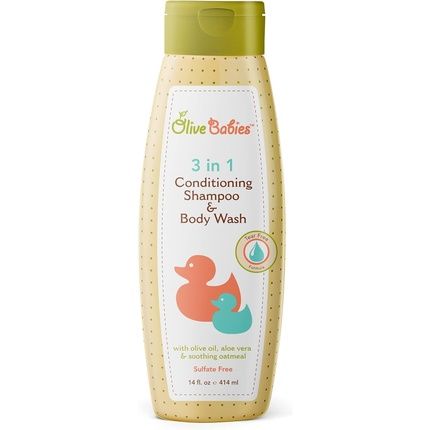 Vitale Olive Babies 3 In 1 Conditioning Shampoo & Body Wash 414Ml
