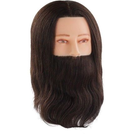 Comair Men'S Head Paul With Beard Real Hair Practice Head 30Cm