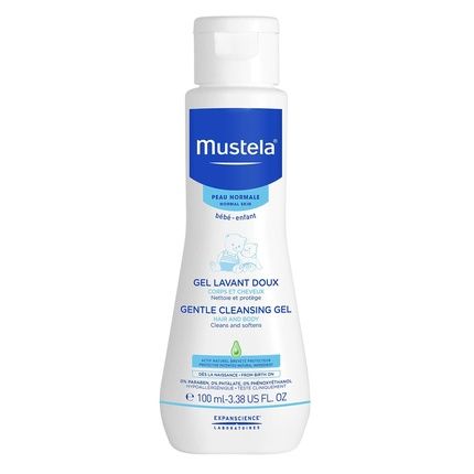 Mustela Gentle Cleansing Gel Baby Hair & Body Wash With Natural Avocado And Vitamin B5 3.38 Fl Oz