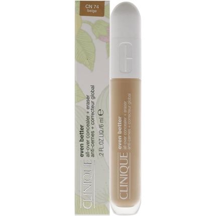 Clinique Even Better All-Over Concealer Plus Eraser Cn 74 Beige For Women 0.2Oz