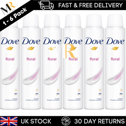 Dove Floral Women'S Antiperspirant Deodorant 200Ml 48Hr 0% Alcohol - Image 4