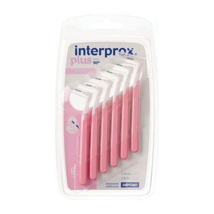 Interprox 0.38Mm Pink Plus Interproximal Brush Nano 6 Count