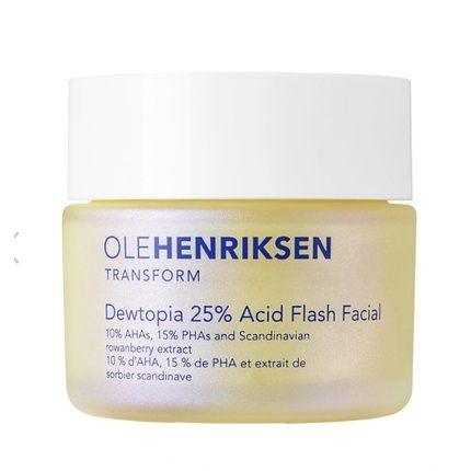 Olehenriksen Dewtopia 25% Aha + Pha Flash Facial Exfoliating Face Mask 1.69 Oz