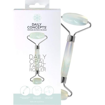 Daily Concepts Daily Opal Facial Roller Helps Flush Lymphatic System, Increase Circulation, Reduce Puffiness And Spread Positivity Vegan 150G