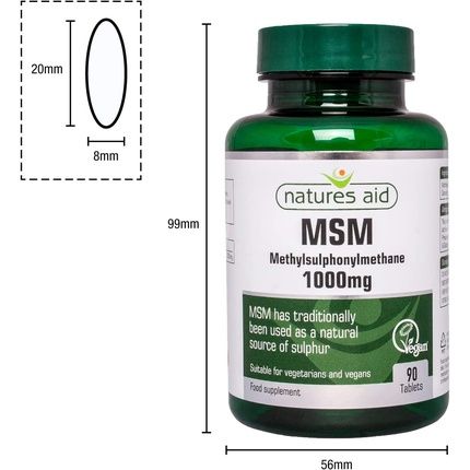 Msm Methylsulphonylmethane 1000Mg - Image 3