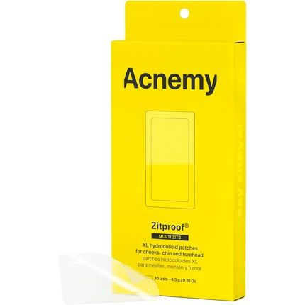 Zitproof Multizits Xl Hydrocolloid Patches For Cheeks, Chin, And Forehead