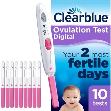 اختبار الإباضة Clearblue الرقمي 10 قيراط 12X10'S (4X3)