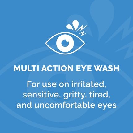 Optrex Multi Action Eye Wash For Irritated Tired Uncomfortable Eyes 100Ml