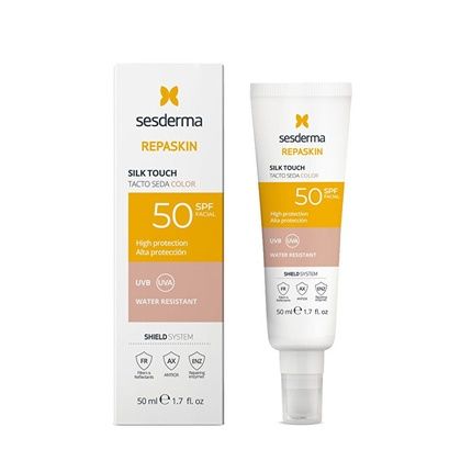 Sesderma Tinted Facial Sunscreen Spf 50 Repaskin Silk Touch Color 50 Ml