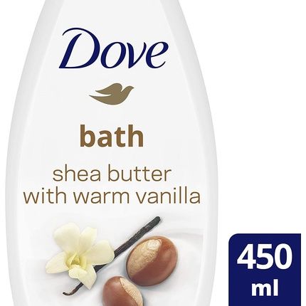 Dove Purely Pampering Shea Butter And Warm Vanilla Bath Soak With  1/4 Moisturising Cream 450Ml