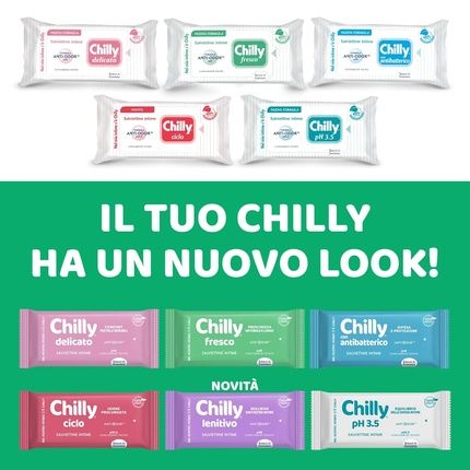 Chilly Delicate Intimate Hygiene Wipes 100% Biodegradable Fabric Ph 5 Gentle Clinically Tested Pack Of 12 Wipes - Image 3