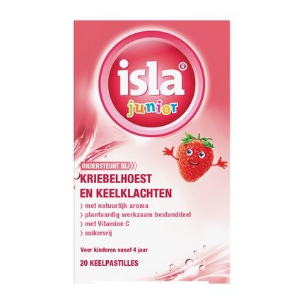 Isla Junior Strawberry 20 Throat Lozenges