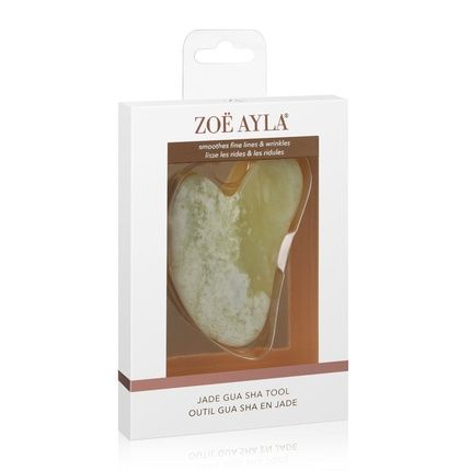 Zoe Ayla Jade Gua Sha Therapy Facial Massage Tool For Face Natural Jade Stone
