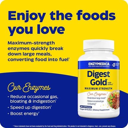 Enzymedica Digest Gold With Atpro High Potency Enzymes For Optimal Digestion - Image 3