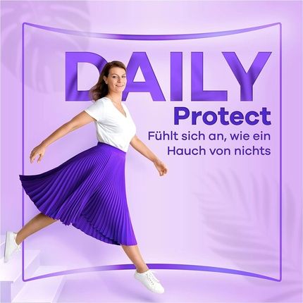 Always Dailies Protect Damen Extra Long Panty Liners Odor Protection Breathable Flexible - Image 3