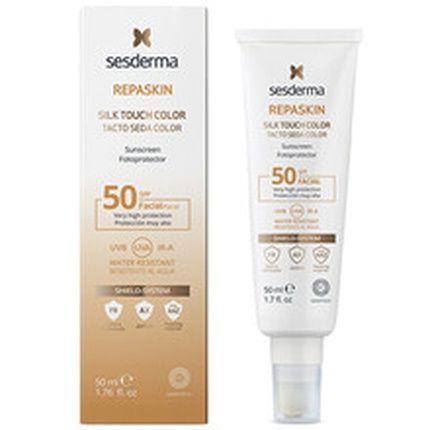 Sesderma Repaskin Silk Touch Color Facial Spf 50 Tinted Protective Face Cream 50 Ml