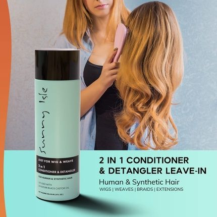 Sunny Isle Just For Wig, Weave, Braid & Extensions 2-In-1 Conditioner