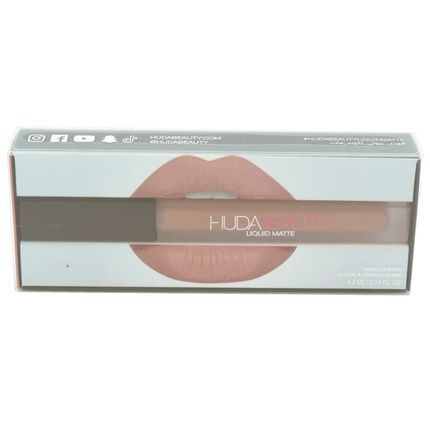 Huda Beauty Liquid Matte Ultra-Comfort Transfer-Proof Lipstick Trophy Wife Rose Wood - Image 3
