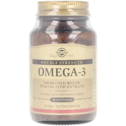 Solgar Omega-3 Double Strength Softgels 30 Count - Optimum Pure And Potent Form Of Epa/Dha For Heart, Brain, And Eye Health - Gluten Free