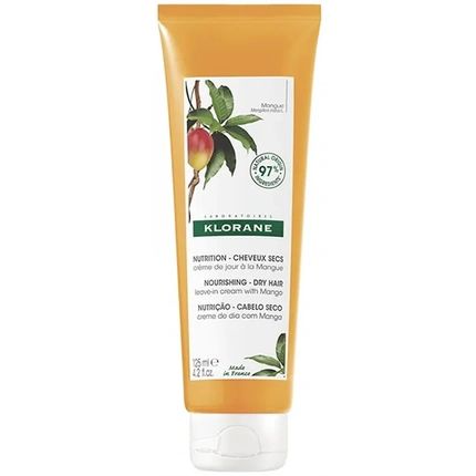 Klorane Mango Day Cream 125Ml Nourishing Leavein Cream For Dry Hair
