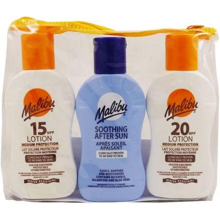 Malibu Travel Bag Spf15 And Spf20 Lotion/Aftersun Lotion