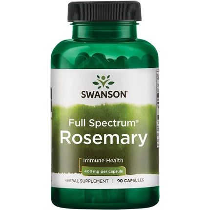 Swanson Full Spectrum Rosemary Herbal Supplement 90 Capsules 400Mg